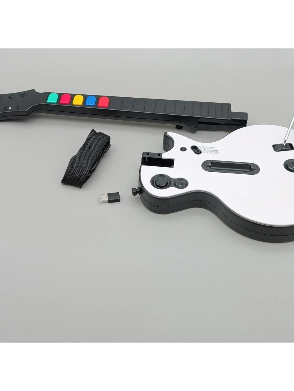 NBCP KT612A Wireless Guitar Controller for Guitar Hero/Rock Band PC PS3 White